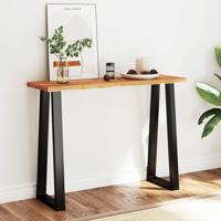 Wandtafel met natuurlijke rand 110x35x80 cm massief acaciahout