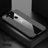 Voor OPPO R11S plus XINLI stiksels doek Textue schokbestendige TPU beschermhoes (grijs)