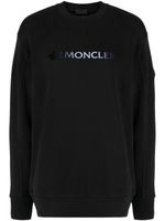 Moncler sweat en coton à logo embossé - Noir - thumbnail