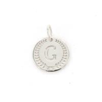 Imotionals Ronde Kettinghanger Letter G Zilver