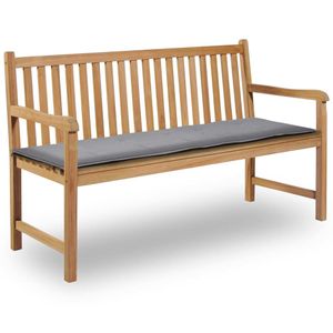 VidaXL Tuinbankkussen 150x50x4 cm oxford stof grijs