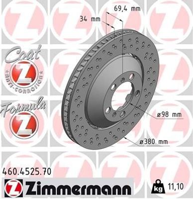 Remschijf FORMULA Z REMSCHIJF 460452570