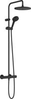 Hansgrohe Vernis Blend showerpipe 240 1jet met thermostaat, mat zwart