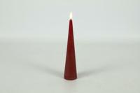 Ledkaars kegel Lyon D 5 cm H 25 cm rood - thumbnail