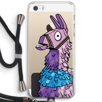 Lama: iPhone 5 / 5S / SE Transparant Hoesje met koord