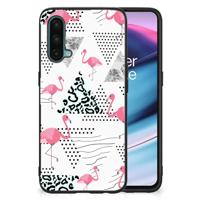 OnePlus Nord CE 5G Dierenprint Telefoonhoesje Flamingo Triangle