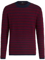 ETRO two-tone jacquard wool jumper - Bleu - thumbnail