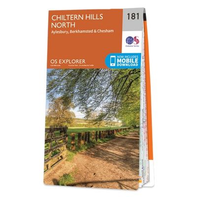 Wandelkaart - Topografische kaart 181 OS Explorer Map Chiltern Hills North | Ordnance Survey