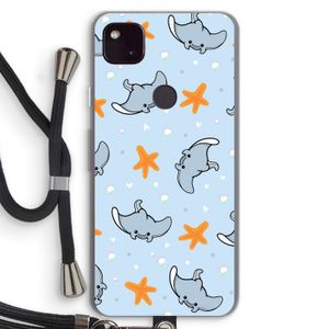 Manta: Pixel 4a 5G Transparant Hoesje met koord