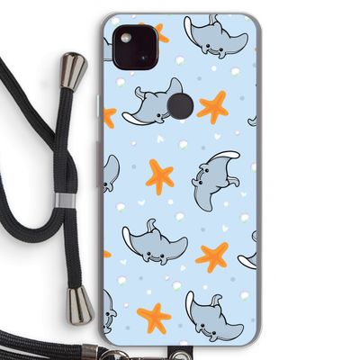 Manta: Pixel 4a 5G Transparant Hoesje met koord