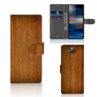 Sony Xperia 10 | Book Style Case | Donker Hout