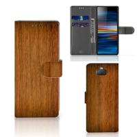 Sony Xperia 10 | Book Style Case | Donker Hout
