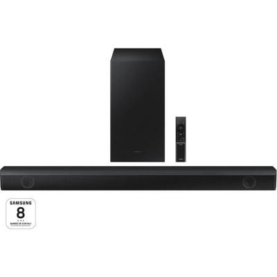 SAMSUNG - HW-B530 2.1ch 380W Soundbar + 6.5'' draadloze subwoofer + Adaptive Sound Lite + Game Mode + Bass Boost + HDMI ARC