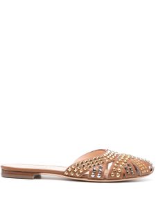 AGL mules Milly en cuir - Marron