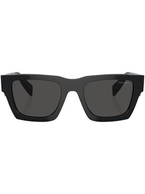 Prada Eyewear lunettes de soleil carrées à logo - Noir