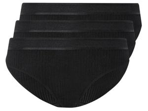esmara 3 paar dames slips (Zwart, S (36/38))
