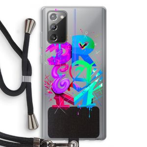 Dream: Samsung Galaxy Note 20 / Note 20 5G Transparant Hoesje met koord