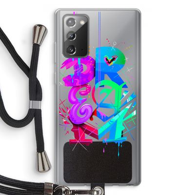 Dream: Samsung Galaxy Note 20 / Note 20 5G Transparant Hoesje met koord