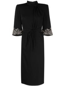 Jenny Packham robe courte Lily à ornements en cristal - Noir