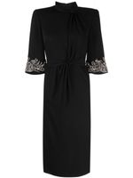 Jenny Packham robe courte Lily à ornements en cristal - Noir - thumbnail