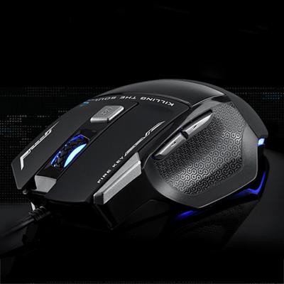 AULA Series SoulKiller II Colourful Light 7D Optical Competitive USB Wired Game Mouse Maximum Resolution of 3500 DPI(Black)