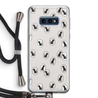 Miauw: Samsung Galaxy S10e Transparant Hoesje met koord