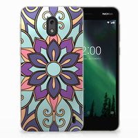 Nokia 2 TPU Case Purple Flower - thumbnail