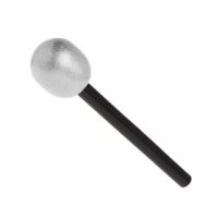 Zilveren nep microfoon popster   - - thumbnail