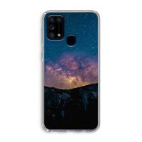 Travel to space: Samsung Galaxy M31 Transparant Hoesje