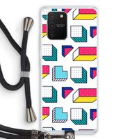 8-bit N°7: Samsung Galaxy S10 Lite Transparant Hoesje met koord