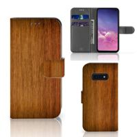 Samsung Galaxy S10e | Book Style Case | Donker Hout