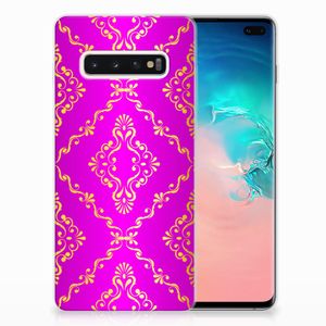 Siliconen Hoesje Samsung Galaxy S10 Plus Barok Roze