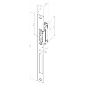 Effeff 11805RR Elektrische inbouw deuropener type 118 | spanningsloos vergrendeld | met diode | met schootsignalering | fafix | 10-24V=~ | (11-13V