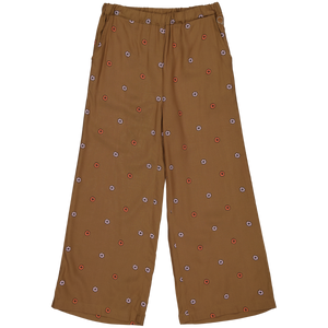 Quapi Meisjes broek - Aaltje - AOP bloemen bruin