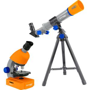 Bresser Optik Junior Teleskop & Mikroskop-Set Refractor-telescoop Azimutaal Achromatisch Vergroting 20 tot 32 x