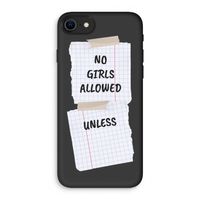 No Girls Allowed Unless: iPhone SE 2020 Biologisch afbreekbaar hoesje