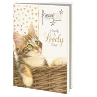 Kaartenmapje Franciens Katten, 10 Stuks met Enveloppen Birthday