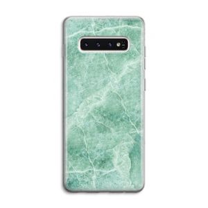 Groen marmer: Samsung Galaxy S10 4G Transparant Hoesje
