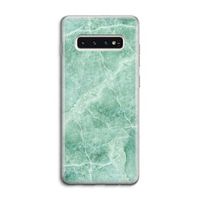 Groen marmer: Samsung Galaxy S10 4G Transparant Hoesje