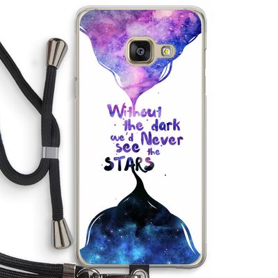 Stars quote: Samsung Galaxy A3 (2016) Transparant Hoesje met koord