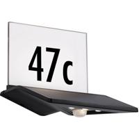 Paulmann 94243 Yoko Huisnummerlamp op zonne-energie met bewegingsmelder Energielabel: G (A - G) 1.2 W Warmwit Antraciet