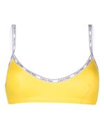 Calvin Klein haut de bikini à logo imprimé - Jaune - thumbnail