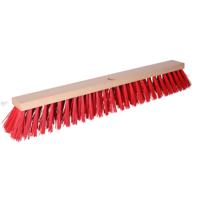 Bezemkop - Elaston - rood - hout - hard - 60 cm - 24mm - straatbezem/buitenbezem