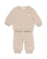 HEMA Newborn Kledingset Terry Honden Grijs (grijs)
