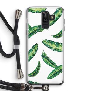Lange bladeren: Samsung Galaxy J8 (2018) Transparant Hoesje met koord