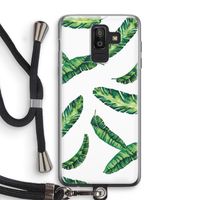 Lange bladeren: Samsung Galaxy J8 (2018) Transparant Hoesje met koord