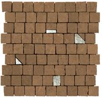 Mozaïektegel Serenissima Studio 50 1069315 VLMoz.300X300 Terracotta 10mm Mat Ret.R10 F:Random