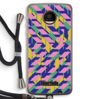 Skew Blush 1: Motorola Moto Z Force Transparant Hoesje met koord