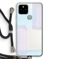 Square pastel: Pixel 5 Transparant Hoesje met koord