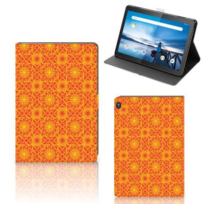 Lenovo Tablet M10 Tablet Hoes Batik Oranje Lenovo Tablet M10 Tablet Hoes Batik Oranje